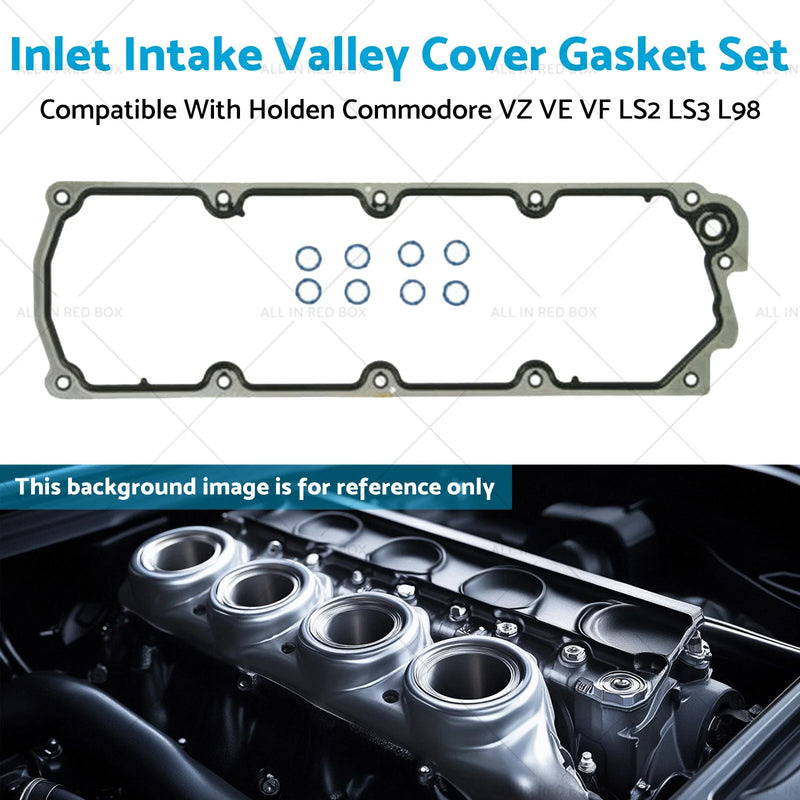 Holden Commodore VZ VE VF LS2 Inlet Intake Valley Cover Gasket Set (2004-2017)