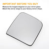 Ford Transit White Right Upper Side Mirror Glass (Non-heated)