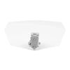 Car Clear & Chrome Adjustable Clip-On Windshield Air Deflector