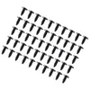 Cars Rivet Screws 50Pcs Auto Plastic Black Fender Bumper Clips