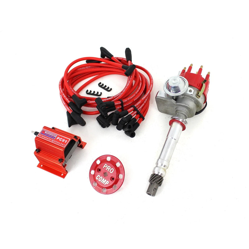 Chevy SBC 350, BBC 454 Ready-to-Run Distributor w/Coil & Wire Leads