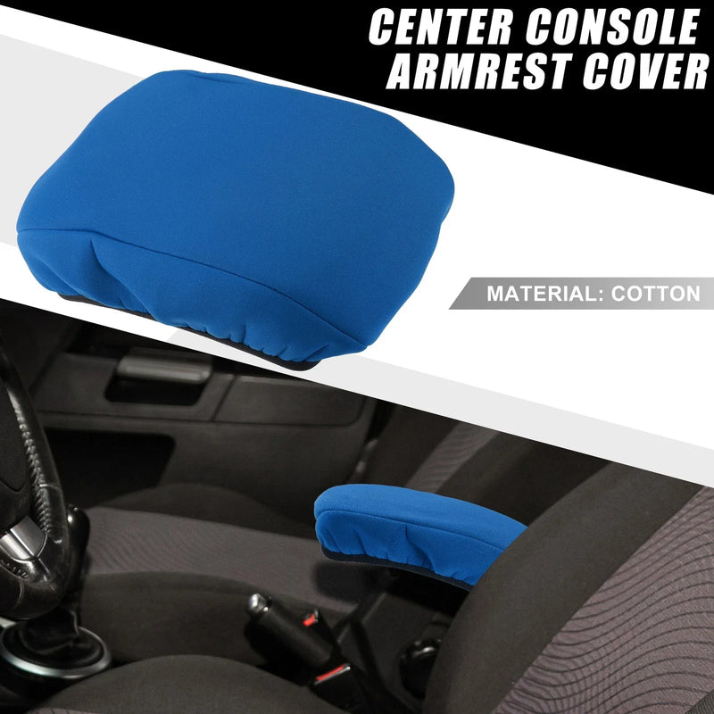 Ford Fusion (2017-2020) - Blue Center Console Armrest Cover