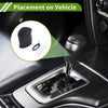 Lexus NX300 Gear Shift Knob Cover 2 x Black Blue Faux Leather (2014-2021)