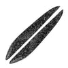 Mazda 3 Headlight Eyebrow Eyelid Covers  Forged Pattern Black (2009-2013)