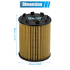 KIA II 1.3L 3 x Engine Oil Filters with Seals (2001-2006)