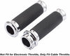 Harley Touring Sportster 883 1200 Chrome 1" Handlebar Grips (2004-2023)