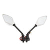 Universal Motorcycle Dirt Bike 2 x Integrated LED Turn Signal Side Mirrors 10MM