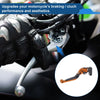 Yamaha YZF R1 2 x Adjustable Brake Clutch Levers Orange Head Black Handle