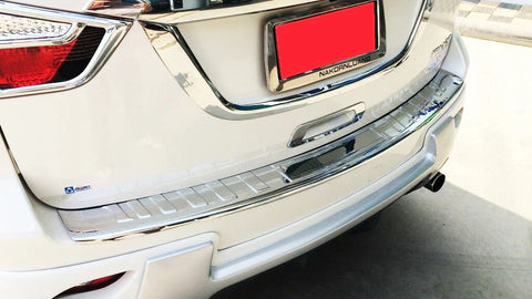 Isuzu MUX MU-X Chrome Rear Bumper Step Scuff Plate (2013-2016)