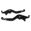 Suzuki GSXR600 GSXR750 GSXR1000 Black Extendable Brake Clutch Levers (06-10)