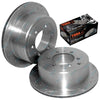 Landcruiser 80 Series 1990~8 / 1992 Rear Drilled Slotted Rotors + Brake Pads