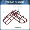 Ford Car Front Left & Right Headlight Trim Bezels (Carbon Fiber, Red)