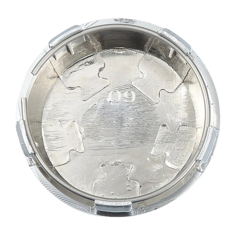 Universal 4 x ABS Chrome Silver Wheel Center Cap Rim Hub Cover 60mm (N/A)