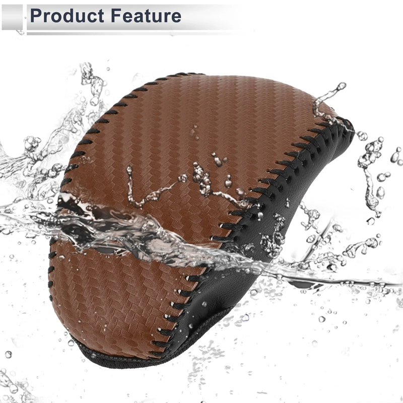 Toyota RAV4 Brown Carbon Fiber Gear Shift Knob Cover (2019-2024)