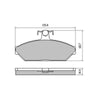 Ford XE XF XG FE ZL Front Heavy Duty RDA Brake Pads