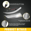 Ford (Plastic Black Clear) 1 Pair Mirror Turn Signal Light