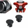 Harley CVO Street Glide FLHX Black Inner Fairing Mirror Hole Plugs (2014-2023)