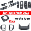 Toyota Prado 17x Black Interior Accessories Cover Trim Panel (2024–2025)