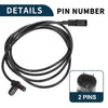 Mercedes-Benz Sprinter 2500 2 x Rear ABS Wheel Speed Sensors (2007-2018)