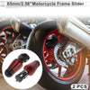 2 x Aluminum Alloy Motorcycle Slider Frame Red
