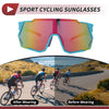 Motorcycle Motorcycle Riding Goggles Multicolour Blue with Red Dots UV400