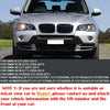 BMW E70 X5 E71 X6 2 x Gloss Black Front Bumper Kidney Grille Covers (2007-2013)