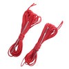 Red DIY Leather Universal Car Steering Wheel Cover Anti-Slip Wrap