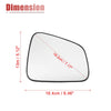 Chevrolet Trax Rearview Right Side Heated Mirror Glass with Backing Plate