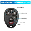 Chevrolet Tahoe 6 Key Buttons Shell Case (2007-2014)