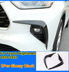 Toyota Highlander Black Front Fog Light Lamp Strip Cover (2020–2022)