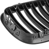 BMW X5 4-Door Glossy Black Signal Slat Pair Grille Front Upper Bumper