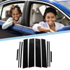 Toyota RAV4 (2019-2023) Black 10 Pcs Window Trim Covers