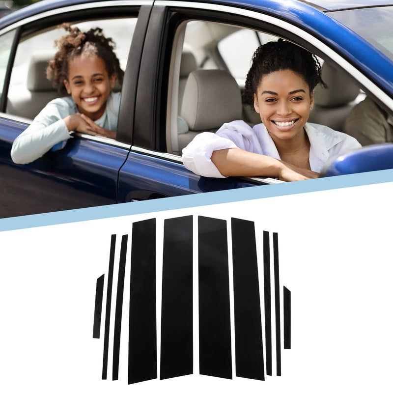Toyota RAV4 (2019-2023) Black 10 Pcs Window Trim Covers