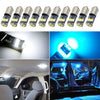 Cars 10x BA9S T4W T11 LED CanBus Interior Dome Light Bulbs