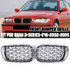 BMW E46 3 Series Chrome Front Grill Diamond Metero Style (2002-2005)