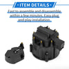 Chevy GM SBC BBC 305 327 350 396 Black Rotor Distributor Cap Kit