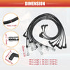 Mercedes-Benz 380 9 x Spark Plug Wire Ignition Coil Cables (1982-1985)