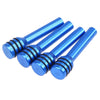 4 x Blue Car Interior Door Lock Knob Pull Pins Covers