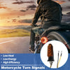 Turn Signal Assembly Motorcycle Blinkers with Bright Orange Housing
