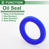 Make Model Oil Seal TPU 35x50x6mm Rotary Shaft Seal Blue 5 Pcs