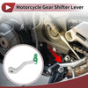 Bosuer M4 Folding Gear Shifter Lever Silver Tone Green