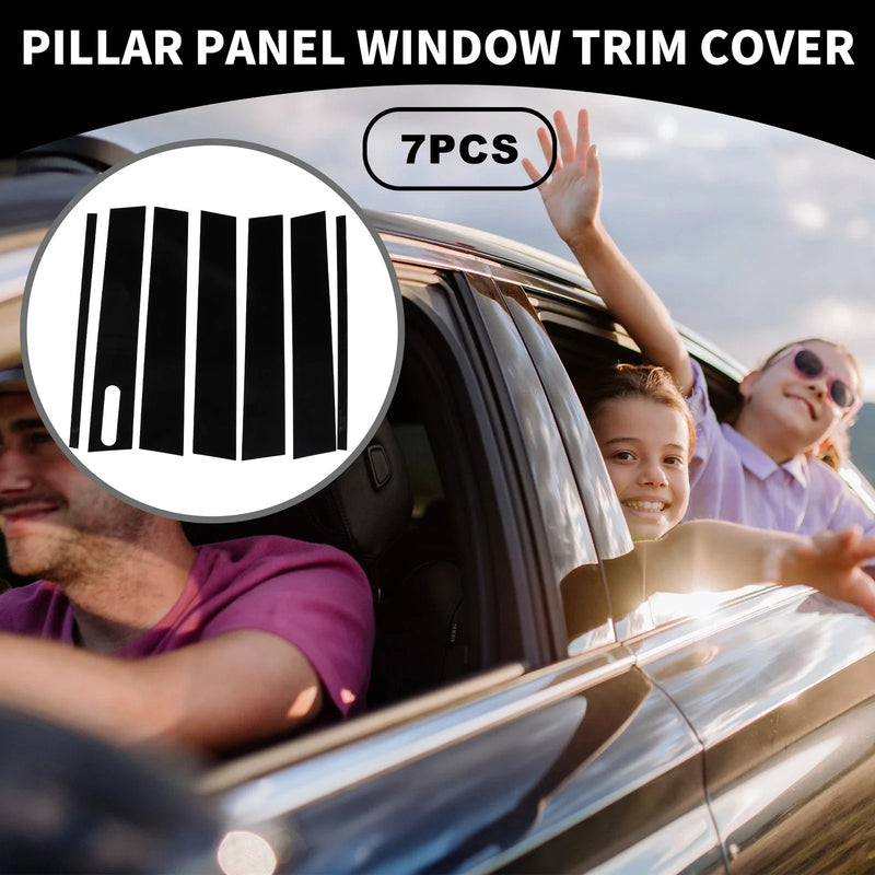 Ford Explorer (2002-2010) Black 7 x Car Pillar Window Trim Covers