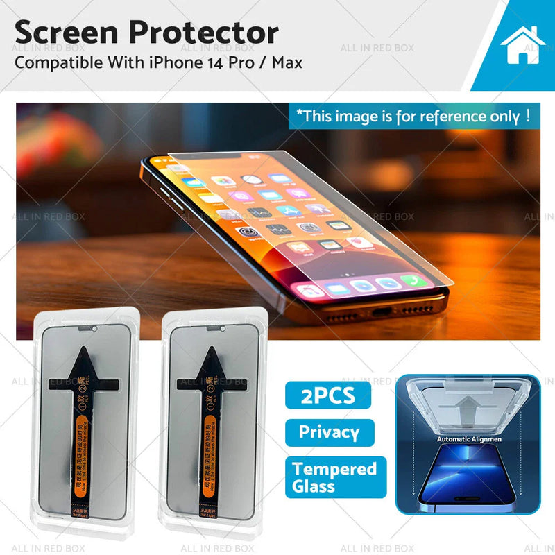 iPhone 14 Pro / Max Screen Protector Privacy Tempered Glass