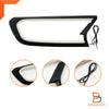 Ford Ranger Ute T6, Everest Matte Black LED Headlight Lamp Cover Trim (15-21)