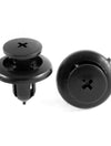 Mazda 30 Pcs Black Push-in Fastener Rivets Clips 8mm