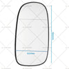 Saab 9-3, 9-5 Heated Right Hand Mirror Glass (2003-2012)