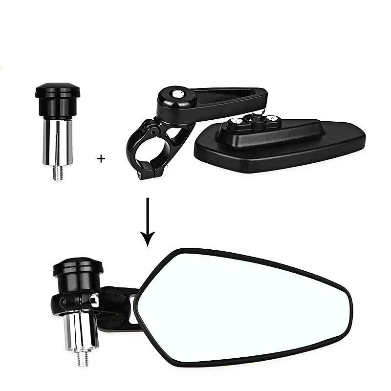 Motorcycle 7/8" Aluminum Rear View Mirrors (22mm)