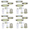 Interior Dome Map License Plate Lights 28pcs T10 LED Car Bulb Lamps