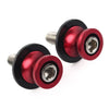 KAWASAKI ZX6R (2012-2021) Red CNC 8MM Swingarm Spools Slider Screws