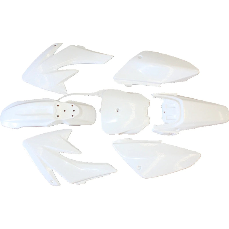 CRF70 150cc 160cc Dirt Bike White Plastics Guard Fairing Fender Kit